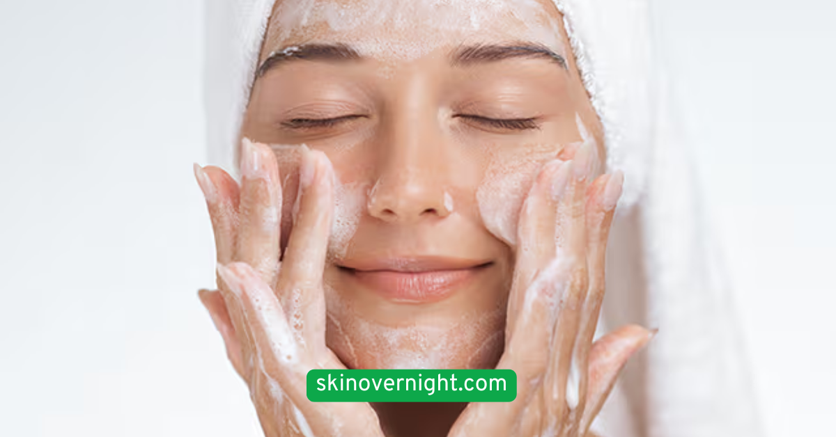 Start with a Gentle Double Cleanse