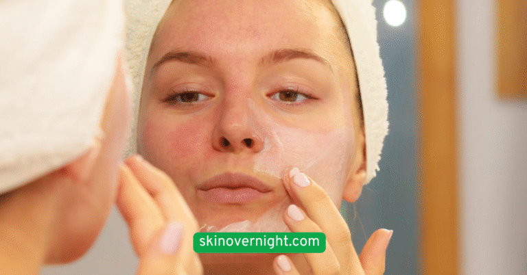 Use a Gentle Cream Cleanser Before Bed