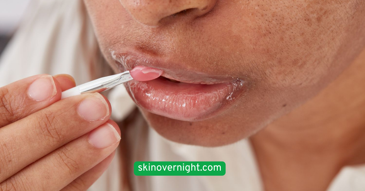 Apply a Lip Sleeping Mask or Balm